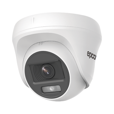 EPCOM PROFESSIONAL - Turret TURBOHD 2 Megapíxel (1080p) / Imagen a color 24/7 / Lente 2.8 mm / Policarbonato / Luz Blanca 20 mts / Interior / Microfono Integrado / TVI-AHD-CVI-CVBS / dWDR
