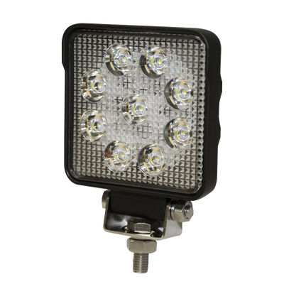 ECCO - Luz de Trabajo Cuadrada Ultra Brillante, 9 led,1450 lumenes, 12-24 Vcc
