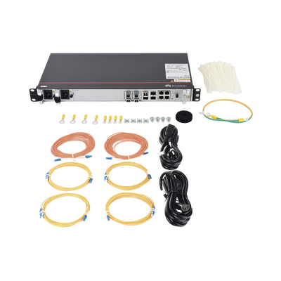 HUAWEI - OLT GPON OptiXAccess 4 Puertos con Módulos C+, 4 Puertos Uplink (10GE/GE), Hasta 256 ONTs, 2 Fuentes de Alimentación AC, 1 UR