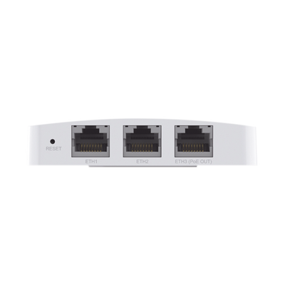 TP-LINK - Punto de acceso Omada doble banda 802.11ac, PoE 802.3af/at, MU-MIMO, MIMO 2x2 diseño placa de pared con tres puertos adicionales, soporta hasta 100 clientes.