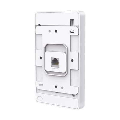 TP-LINK - Punto de acceso Omada doble banda 802.11ac, PoE 802.3af/at, MU-MIMO, MIMO 2x2 diseño placa de pared con tres puertos adicionales, soporta hasta 100 clientes.