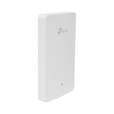 TP-LINK - Punto de acceso Omada doble banda 802.11ac, PoE 802.3af/at, MU-MIMO, MIMO 2x2 diseño placa de pared con tres puertos adicionales, soporta hasta 100 clientes.