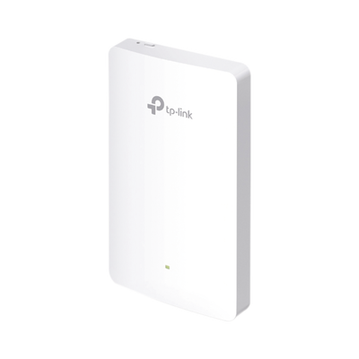 TP-LINK - Punto de acceso Omada doble banda 802.11ac, PoE 802.3af/at, MU-MIMO, MIMO 2x2 diseño placa de pared con tres puertos adicionales, soporta hasta 100 clientes.