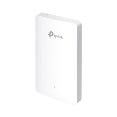 TP-LINK - Punto de acceso Omada doble banda 802.11ac, PoE 802.3af/at, MU-MIMO, MIMO 2x2 diseño placa de pared con tres puertos adicionales, soporta hasta 100 clientes.