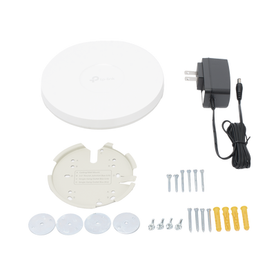 TP-LINK - Punto de Acceso Omada / Wi-Fi 6 AX1800 MU-MIMO 2x2 / Mesh Omada / Alta Densidad de Usuarios / Configuración por Controlador o Stand-Alone / Para Montaje en Techo/pared / Alimentación PoE+