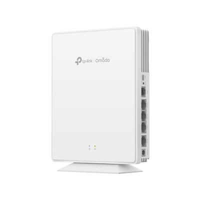 TP-LINK - Punto de Acceso GPON Omada / WiFi 6 AX1800 / 1 puerto GPON / 1 Puerto FXS / 4 Puertos 10/100/1000 RJ45 / Wi-Fi 6 AX1800 / Mesh Omada / Configuración por Controlador o Stand-Alone / Para Montaje en Escritorio-Pared