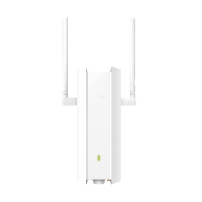 TP-LINK - Punto de Acceso Omada Exterior / Wi-Fi 6 AX1800 MU-MIMO 2x2 / Mesh Omada / Alta Densidad de Usuarios / Carcasa Resistente IP67 / Configuración por Controlador o Stand-Alone / Para Montaje en Mástil/ Pared / Alimentación PoE+