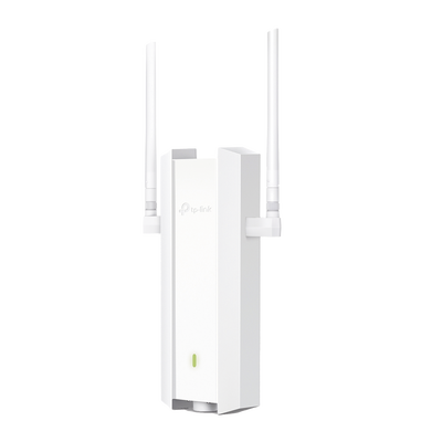 TP-LINK - Punto de Acceso Omada Exterior / Wi-Fi 6 AX1800 MU-MIMO 2x2 / Mesh Omada / Alta Densidad de Usuarios / Carcasa Resistente IP67 / Configuración por Controlador o Stand-Alone / Para Montaje en Mástil/ Pared / Alimentación PoE+