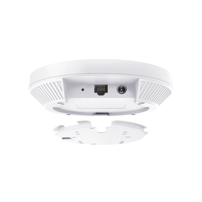 TP-LINK - Punto de Acceso Omada / Wi-Fi 6 AX3000 MU-MIMO 4x4 / Mesh Omada / Alta Densidad de Usuarios / Configuración por Controlador o Stand-Alone / Para Montaje en Techo/pared / Alimentación PoE+