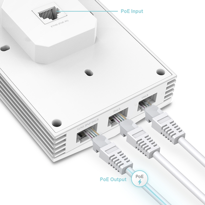 TP-LINK - Punto de Acceso Omada / Wi-Fi 6 AX3000 MU-MIMO 2x2 / Alta Densidad de Usuarios / Configuración por Controlador o Stand-Alone / Para Montaje en Techo/pared / Alimentación PoE+
