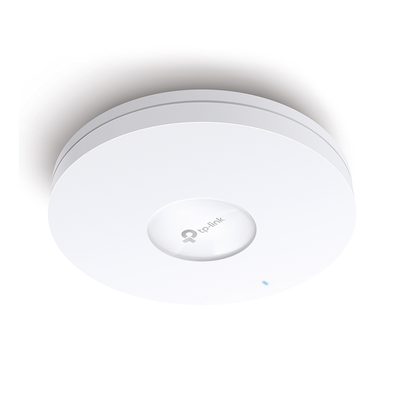 TP-LINK - Punto de Acceso Omada / Wi-Fi 6 AX5400 MU-MIMO 4x4 /  Mesh Omada / Alta Densidad de Usuarios / Configuración por Controlador o Stand-Alone / Para Montaje en Techo/pared / Alimentación PoE+