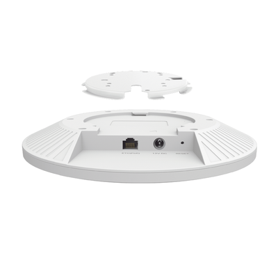 TP-LINK - Punto de Acceso Omada / Wi-Fi 6 AX5400 MU-MIMO 4x4 /  Mesh Omada / Alta Densidad de Usuarios / Configuración por Controlador o Stand-Alone / Para Montaje en Techo/pared / Alimentación PoE+