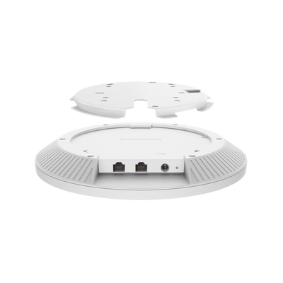 TP-LINK - Punto de Acceso Omada / Wi-Fi 7 BE22000 MU-MIMO 4x4 / 2 Puertos 10 Gbps / Mesh Omada / Operaciones Multiencale (MLO) / Configuración por Controlador o Stand-Alone / Para Montaje en Techo/pared / Alimentación PoE++