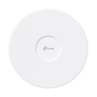 TP-LINK - Punto de Acceso Omada / Wi-Fi 7 BE22000 MU-MIMO 4x4 / 2 Puertos 10 Gbps / Mesh Omada / Operaciones Multiencale (MLO) / Configuración por Controlador o Stand-Alone / Para Montaje en Techo/pared / Alimentación PoE++