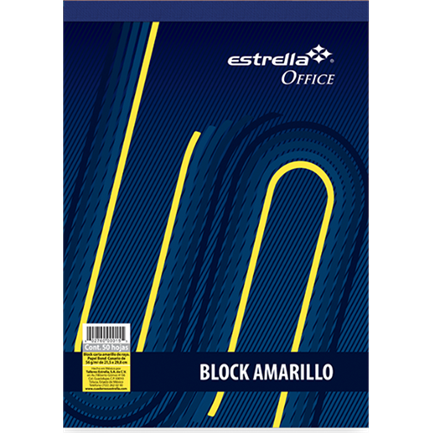ESTRELLA - BLOCK ESTRELLA CARTA AMARIILLO RAYA 50 HJS