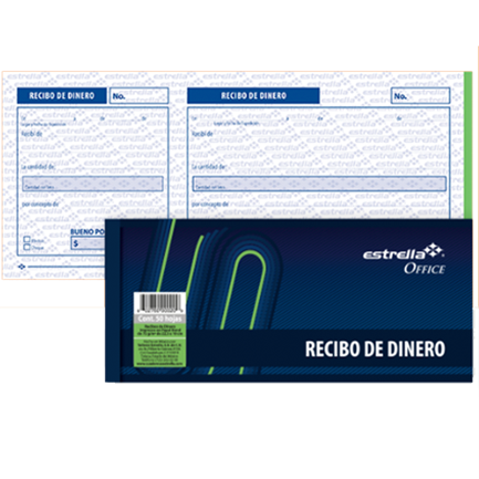 ESTRELLA - BLOCK ESTRELLA RECIBO DINERO 50 HJS