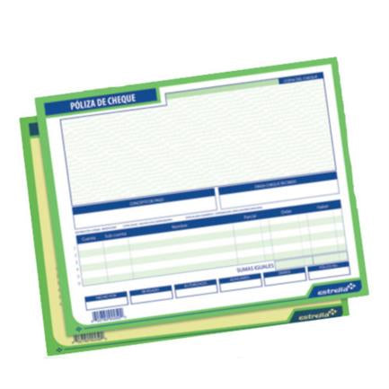 ESTRELLA - POLIZA CHEQUE ESTRELLA 1/2 CARTA 25 JGS ORIG Y COP