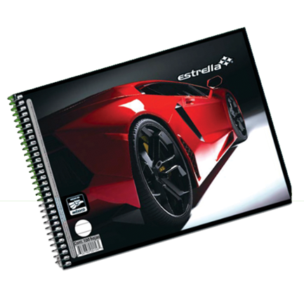 ESTRELLA - CUADERNO ESTRELLA ITALIANA RAYADO 100HJS
