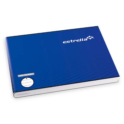 ESTRELLA - CUADERNO ESTRELLA ENGRAPADO ITALIANA C/ALEMAN 100 HJS