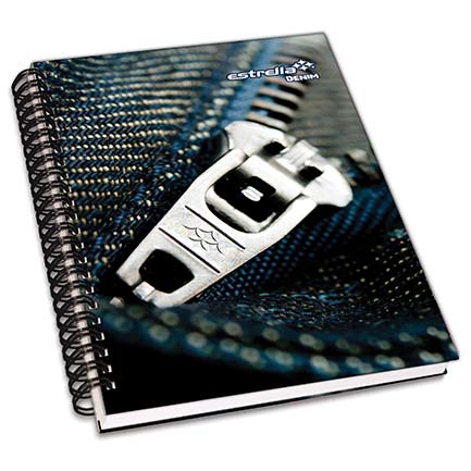 ESTRELLA - CUADERNO ESTRELLA FRANCESA PASTA DURA D. WIRE-O 180H RAYA