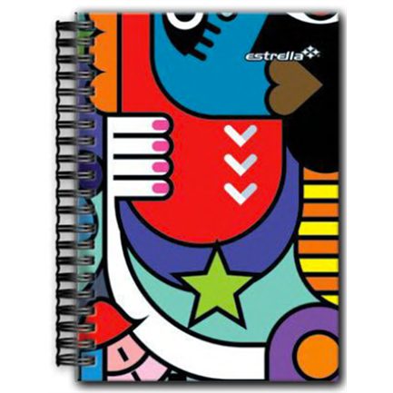 ESTRELLA - Cuaderno Estrella F/F Doble Espiral-0 Raya 80 Hojas