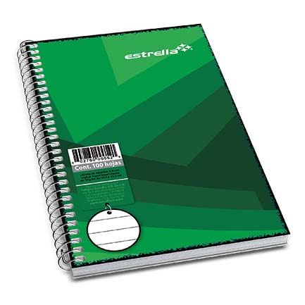 ESTRELLA - LIBRETA ESTRELLA 1/8 ESPIRAL RAYA 50 HJS
