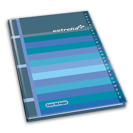 ESTRELLA - LIBRETA ESTRELLA 1/4 FRANCESA RAYA C/INDICE 192 HJS
