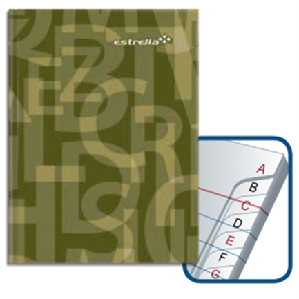ESTRELLA - LIBRETA ESTRELLA 1/4 FRANCESA RAYA C/INDICE 96 HJS