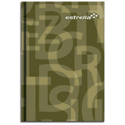 ESTRELLA - Libreta Estrella 1/4 Pasta Dura Forma Francesa Raya C/Índice 240 Hojas