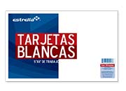 ESTRELLA - TARJETA ESTRELLA TRABAJO 5X8 BLANCA C/100