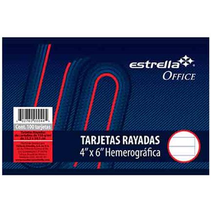 ESTRELLA - TARJETA ESTRELLA HEMEROGRAFICA 4X6 RAYA