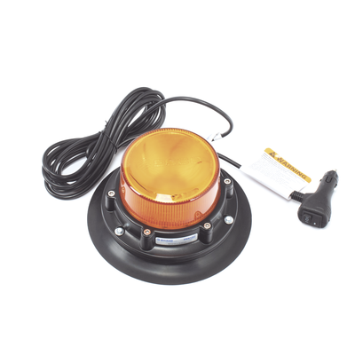 ECCO - Baliza LED de Uso Rudo, Color Ámbar, Con Montaje Magnético y de Succión, IP69K
