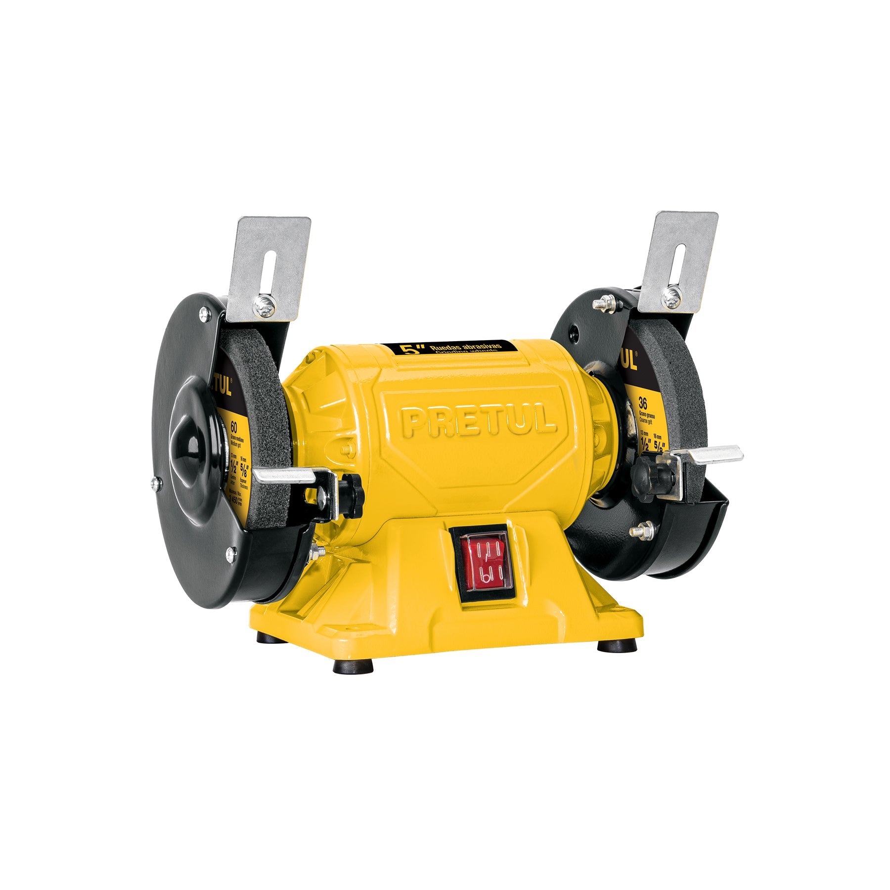 Esmeril de banco de 5' de 1/6 HP (120 W), Pretul