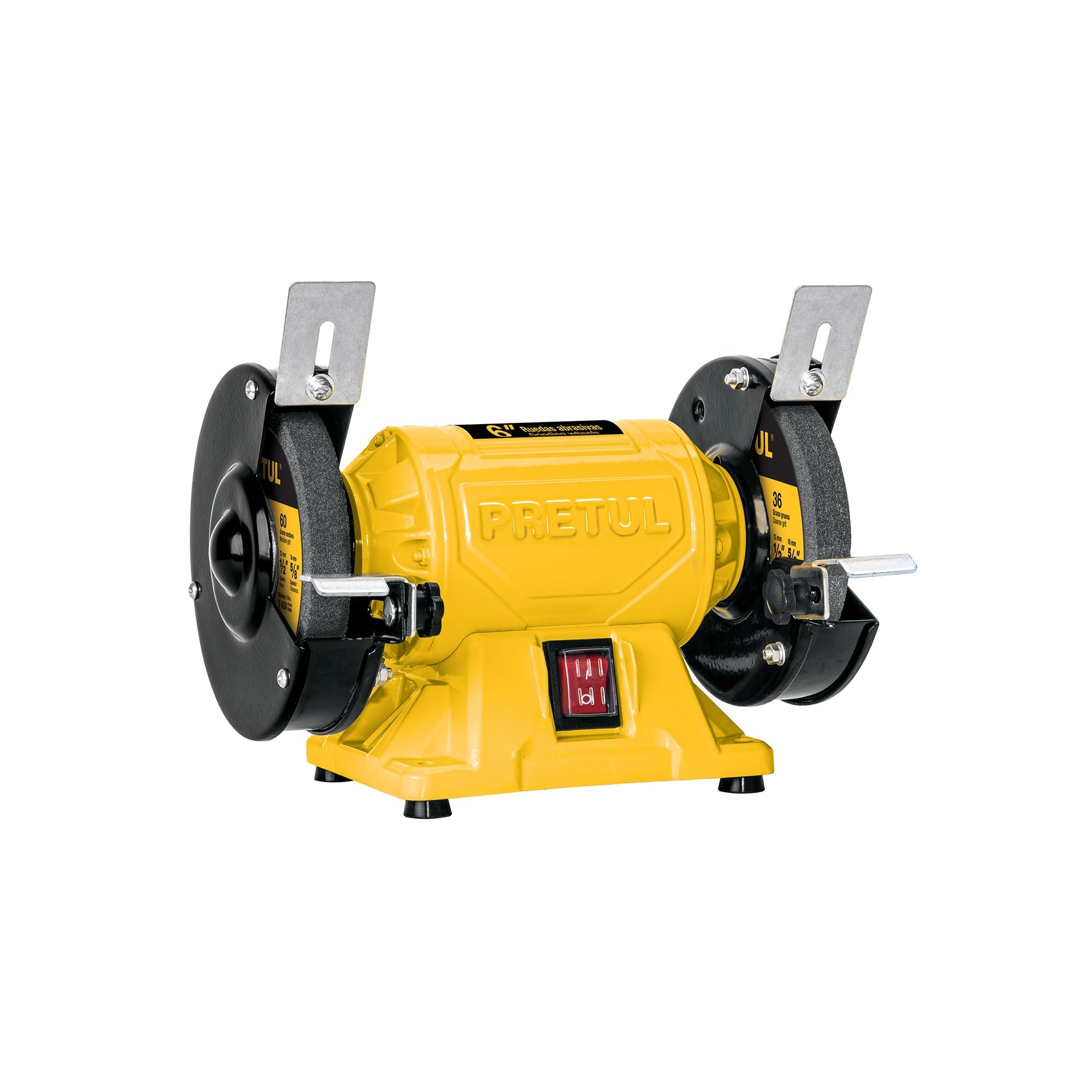 Esmeril de banco de 6' de 1/4 HP (185 W), Pretul