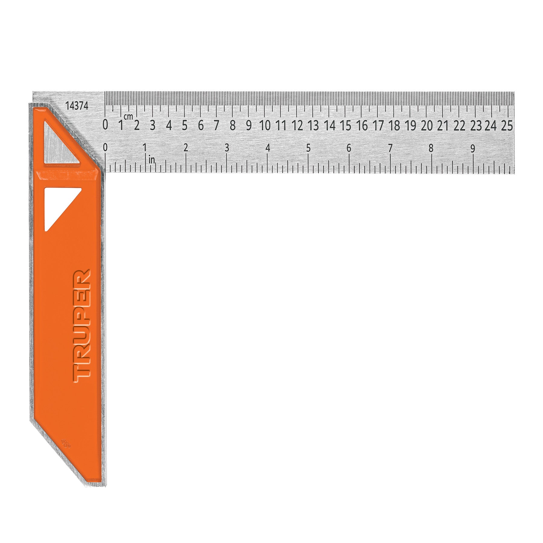 Escuadra 10' para carpintero con mango 100% de aluminio