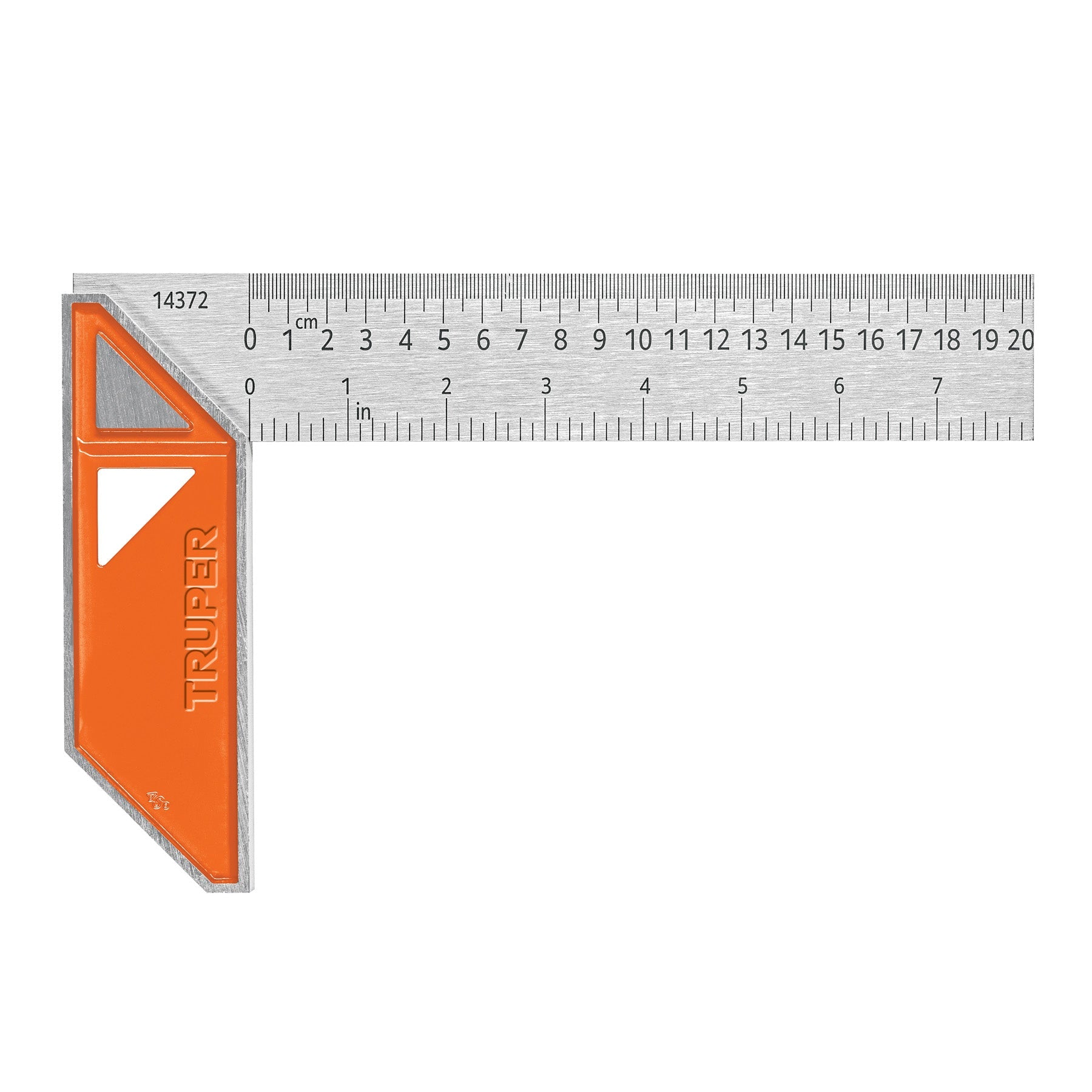 Escuadra 8' para carpintero con mango 100% de aluminio