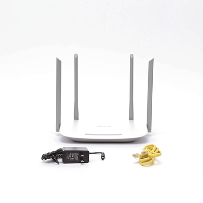 TP-LINK - Router Inalámbrico ISP / Doble Banda AC1200 / 4 Antenas Externas / 3 Puertos LAN 10/100/1000 Mbps / 1 Puerto WAN 10/100/1000 Mbps / Compatible con AgiNet Config - AgiNet ACS (herramienta gestión)
