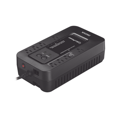 CYBERPOWER - UPS de 350 VA/255 W, Topología Standby con Modo Ahorrador ECO, Entrada 120 Vca NEMA 5-15P, Con 8 Tomas NEMA 5-15R