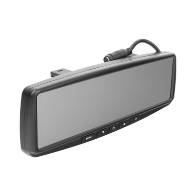 ECCO - Sistema alámbrico de reversa con cámara y monitor de 4.3 pulgadas, Incluye cámara para placa de  170°
