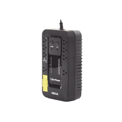 CYBERPOWER - UPS de 450 VA/260 W, Topología Standby con Modo Ahorrador ECO, Entrada 120 Vca NEMA 5-15P, Con 8 Tomas NEMA 5-15R