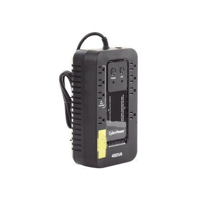 CYBERPOWER - UPS de 450 VA/260 W, Topología Standby con Modo Ahorrador ECO, Entrada 120 Vca NEMA 5-15P, Con 8 Tomas NEMA 5-15R