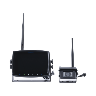 ECCO - Sistema inalámbrico de reversa con cámara infrarroja y monitor de 7" táctil