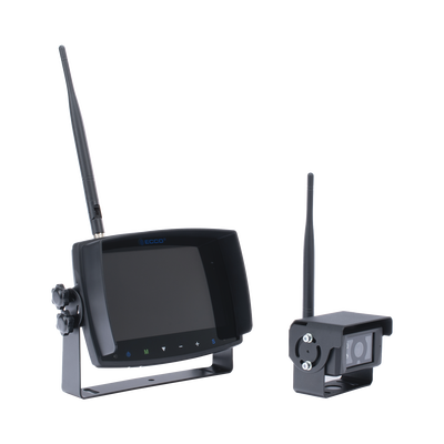 ECCO - Sistema inalámbrico de reversa con cámara infrarroja y monitor de 7" táctil