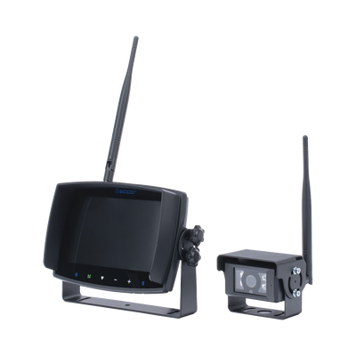 ECCO - Sistema inalámbrico de reversa con cámara infrarroja y monitor de 7" táctil