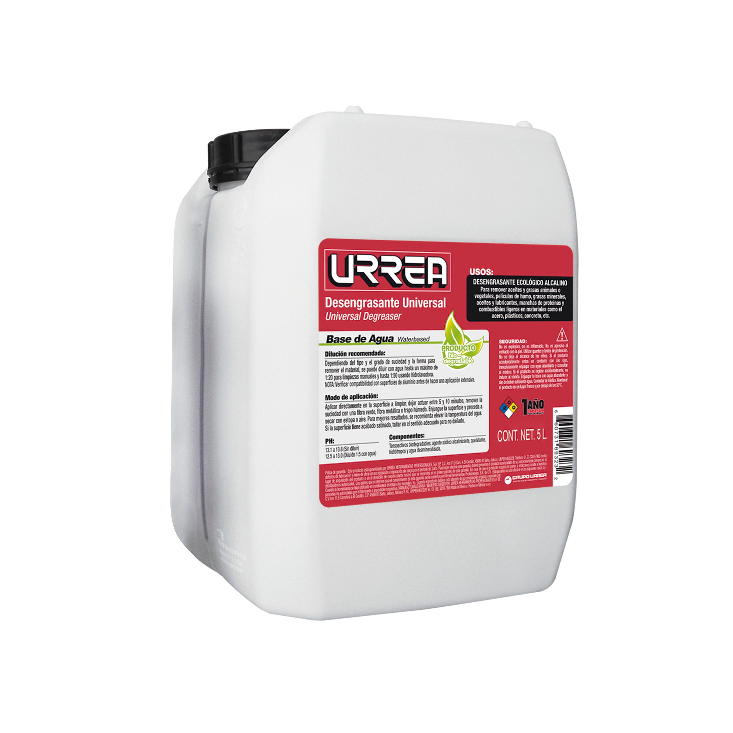 Urrea - Desengrasante base agua 5 Lt