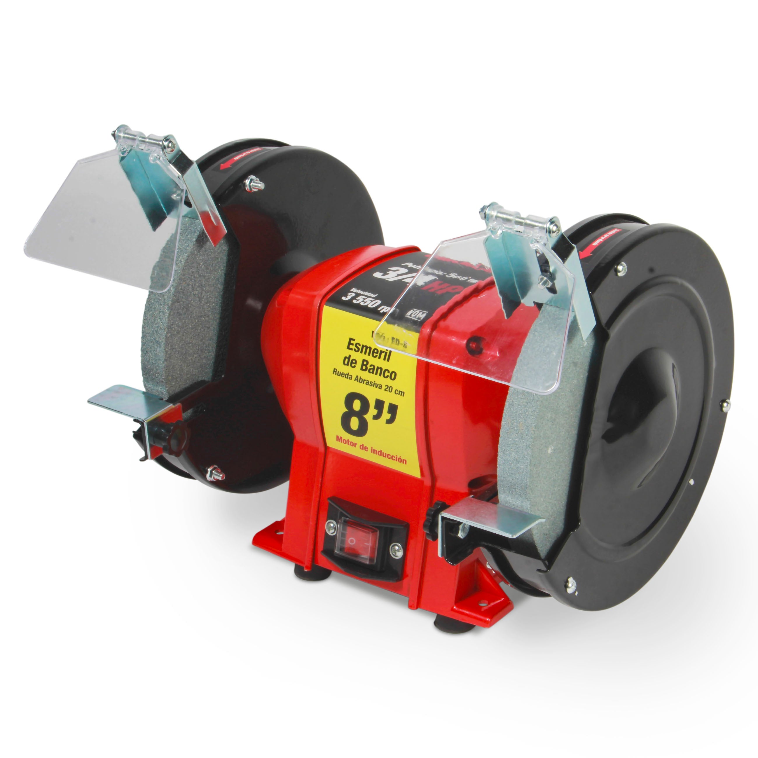 Esmeril de Banco 8” (3/4 HP, 400 W, 3.450 RPM)