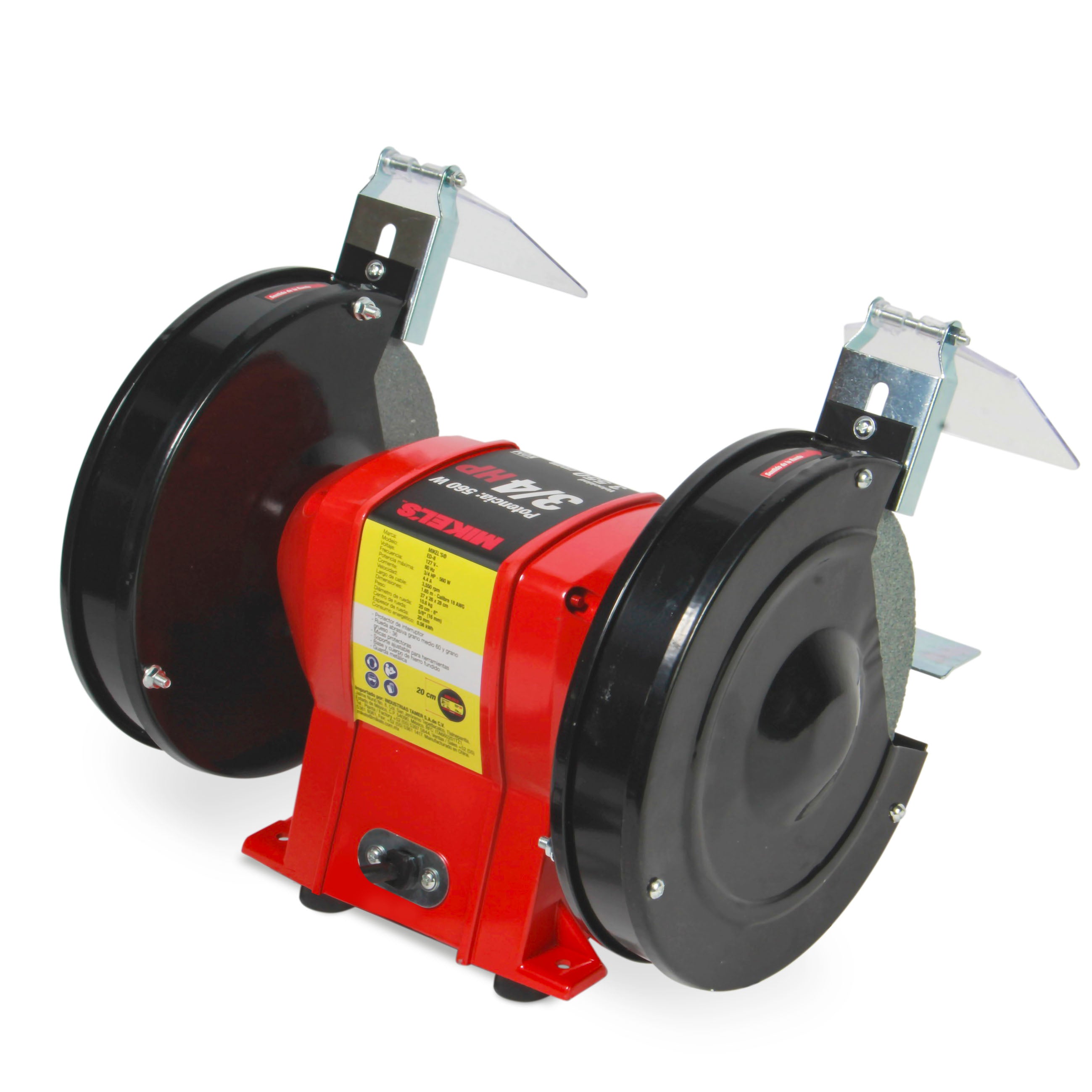 Esmeril de Banco 8” (3/4 HP, 400 W, 3.450 RPM)