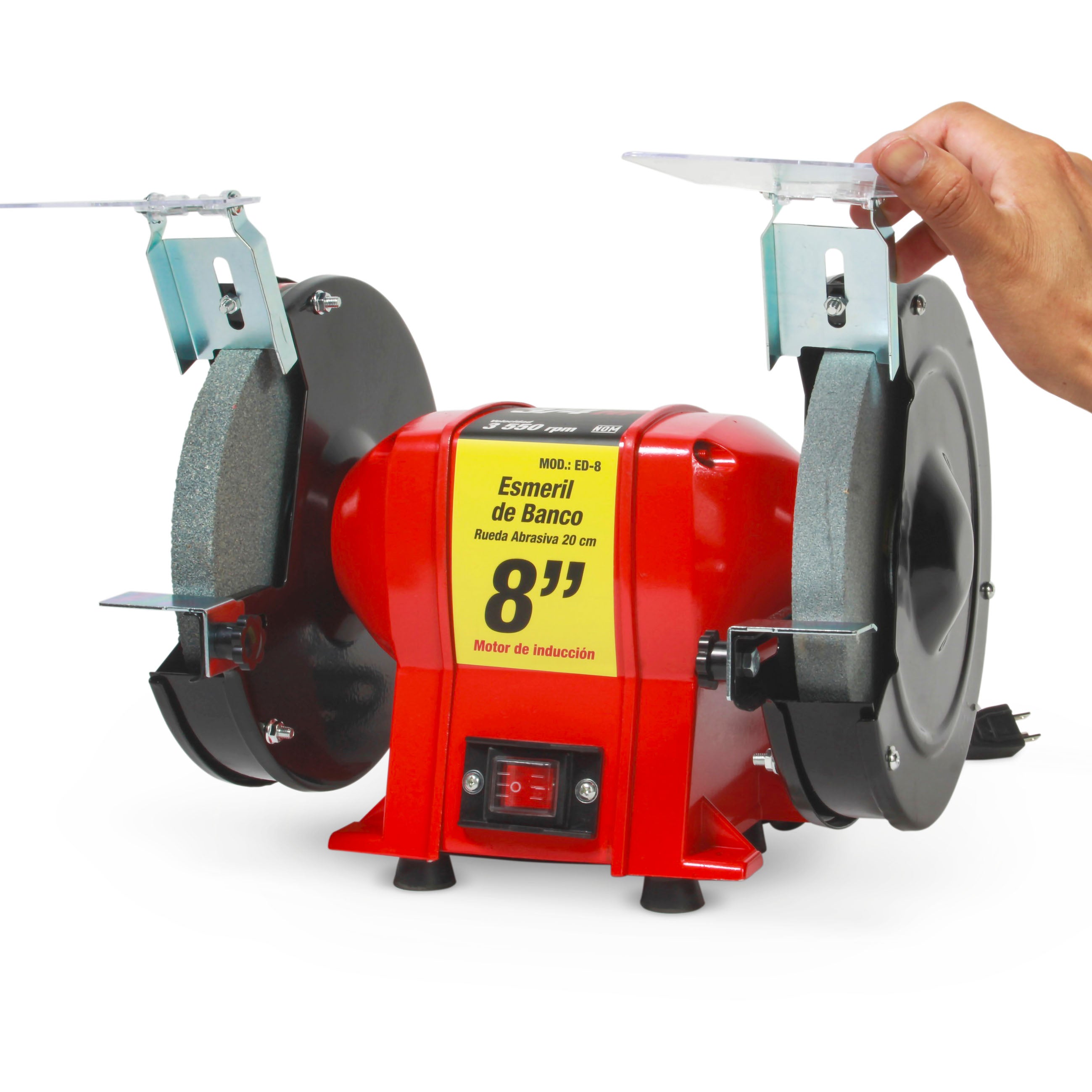 Esmeril de Banco 8” (3/4 HP, 400 W, 3.450 RPM)