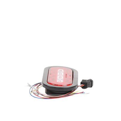 ECCO - Plafón Ovalado de 7.5" Para Camiones de Transporte, 18 LED Ultra Brillantes, Color Rojo/Claro/Ambar
