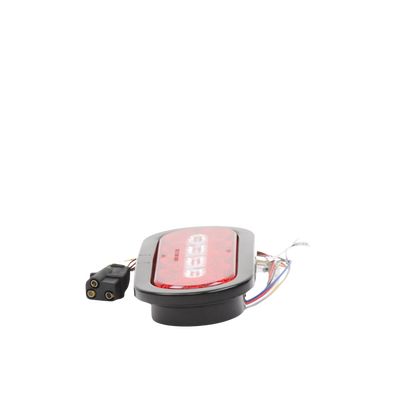 ECCO - Plafón Ovalado de 7.5" Para Camiones de Transporte, 18 LED Ultra Brillantes, Color Rojo/Claro/Ambar